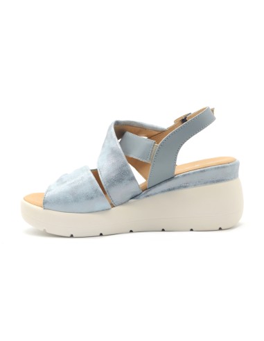 Melluso Walk sandalo in pelle con zeppa